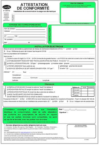 certificat conformite consuel